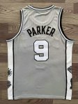 NBA 9 Tony Parker Spurs Hall of Fame Maillot grey